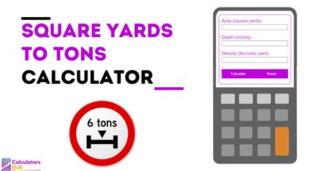 sq yards to tons calculator